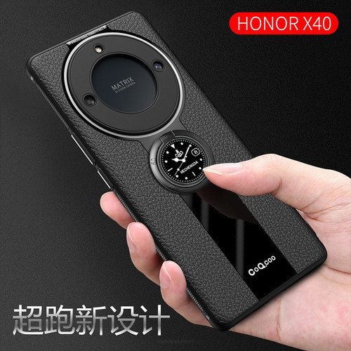 适用于华为荣耀X40手机壳新款全包软边Honor网红推荐个性创意男女x40防摔镜头全包高档带支架保护套高级奢华