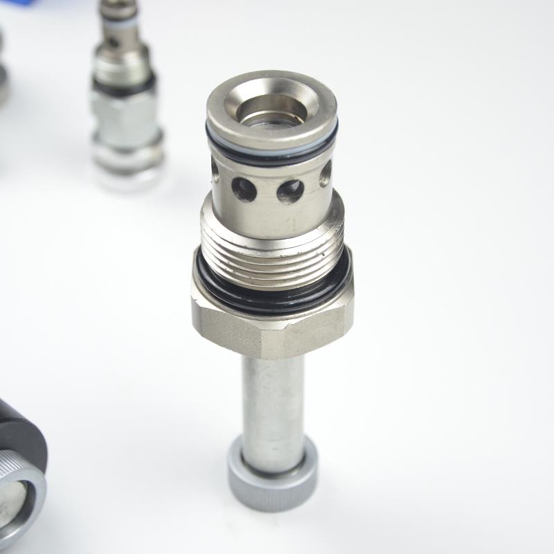 液压螺纹插装电磁阀DHF16-221 SV16-21 NOP二位二通常开大流量