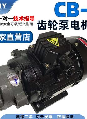 CB-B6/B10/B4/B2.5齿轮泵液压油泵电机组370W/550W润滑油泵头总成