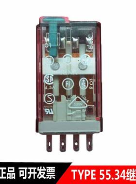 100%原装意大利finder/芬德继电器 TYPE 55.34 24VAC 5A/AC250V