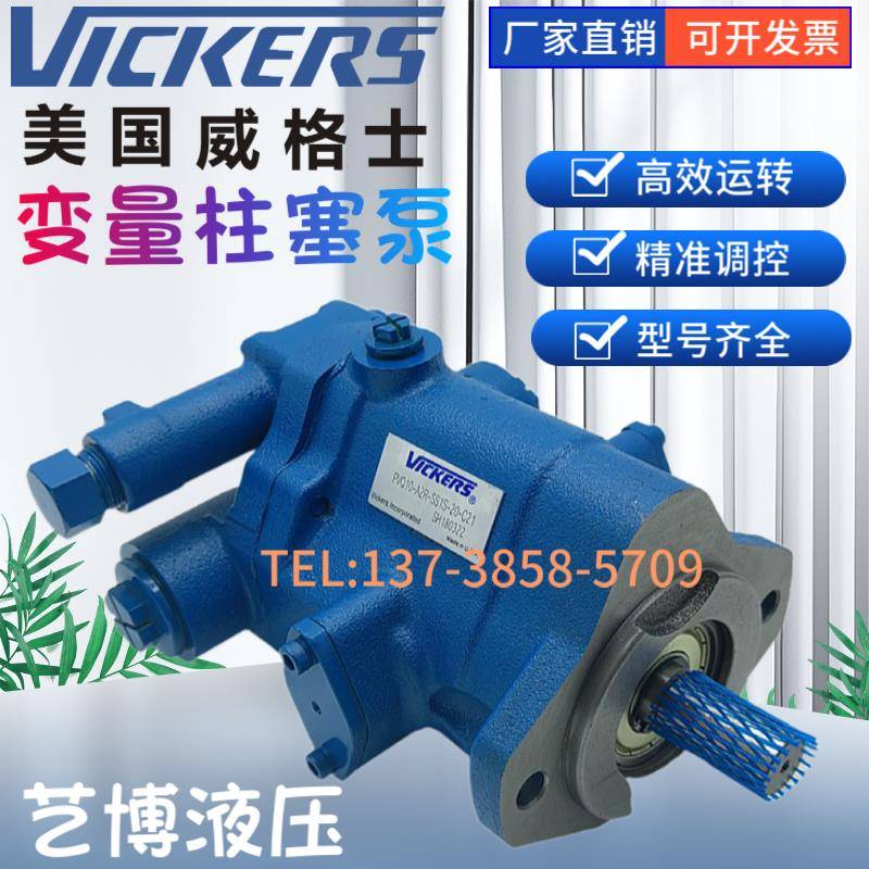 美国威格士VICKERS柱塞泵PVQ10-A2R-SS1S-20-C21液压油泵 PVB5