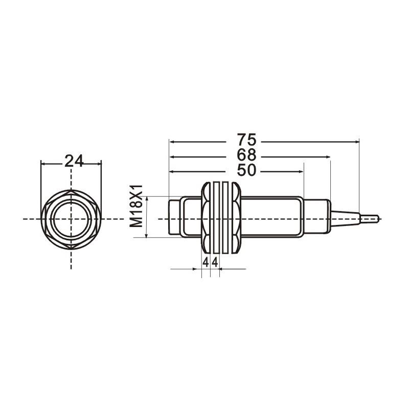 浙江飞凌飞凌光电开关E18-Ds30Na Pb Ka漫反射30cm可调E3F