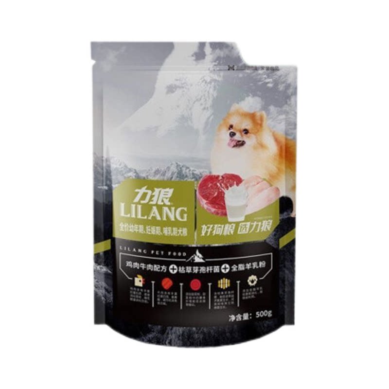 力狼益生菌幼犬粮成犬通用型35g1斤5斤10泰迪斗牛萨摩哈士奇狗粮