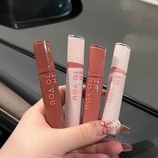 INTO YOU镜光唇釉丝绒镜面哑光口红滋润不易沾杯掉色唇蜜intoyou