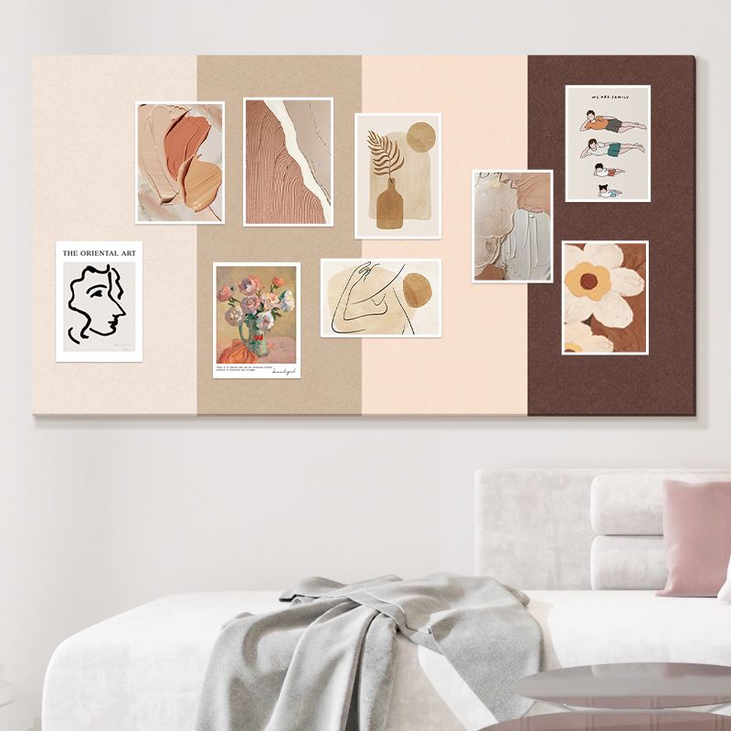 ins风毛毡板免打孔可移除照片墙