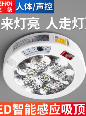 声光控声控智能人体应急吸顶灯