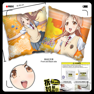 心之旋律 宫本来夏 坂井和奏 冲田纱羽 二次元抱枕靠枕头靠垫周边