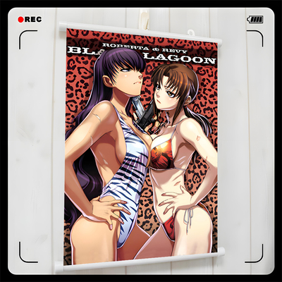 黑礁周边 BLACK LAGOON 罗贝尔特 莱薇  挂画海报壁画周边礼物