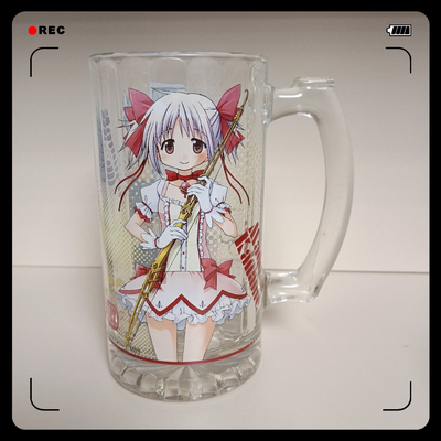 正版 魔法少女小圆 鹿目圆香 晓美焰 玻璃杯子水杯谷子周边礼物