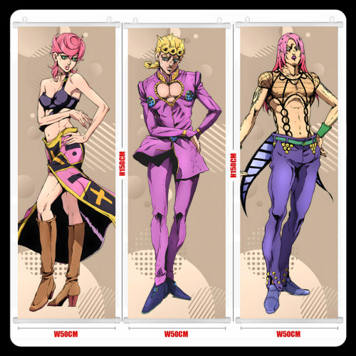JOJO 乔鲁诺特莉休迪亚波罗米斯达阿帕基福葛 挂画海报谷子周边