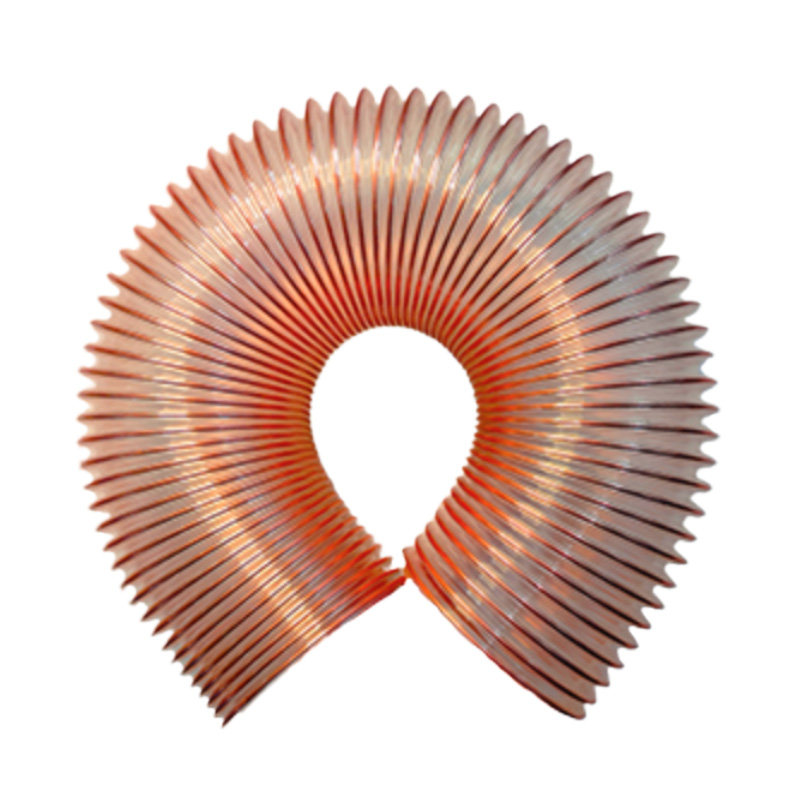 pu聚氨酯镀铜钢丝软管环卫车专用吸尘管木工开料机雕刻机波纹工业