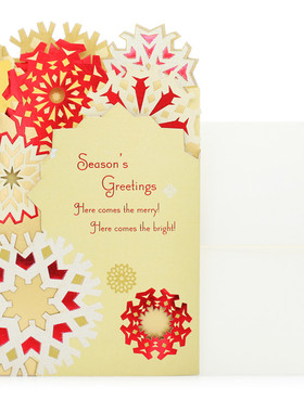 Hallmark贺曼贺卡 创意定制圣诞节立体卡片 1张装19XMS4917