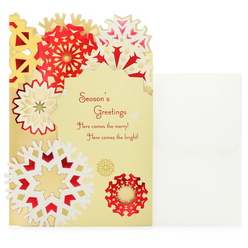 Hallmark贺曼贺卡 创意定制圣诞节立体卡片 1张装19XMS4917