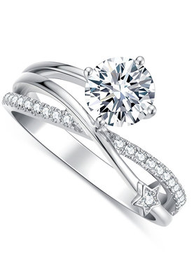 金功良匠星之引原创设计款女戒银