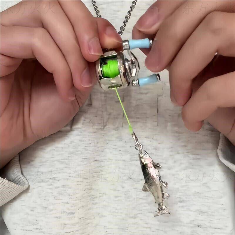 渔线轮项链奇趣迷你路亚