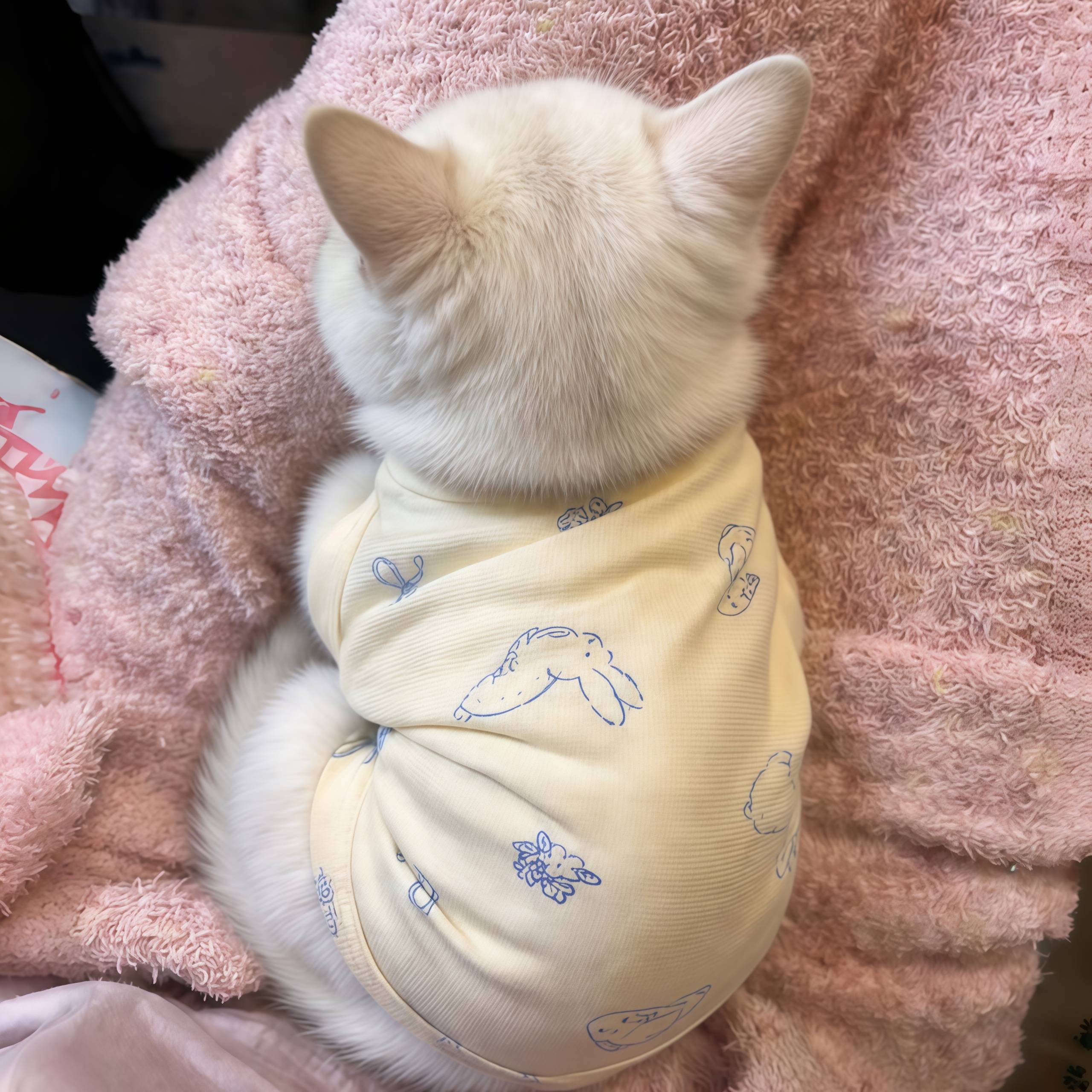 猫咪衣服春秋防掉毛可爱