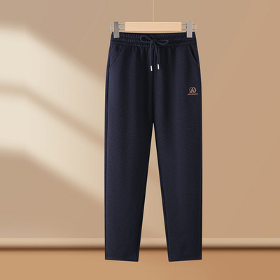 春秋冬款裤子女宽松显瘦束脚裤中老年妈妈休闲裤加绒加厚哈伦裤子