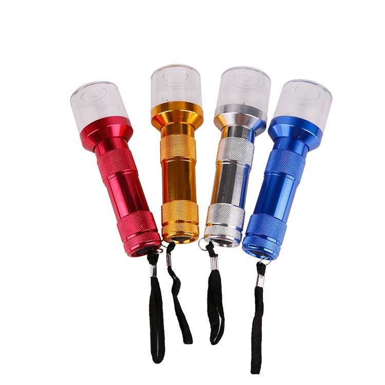 跨境热卖电动磨烟创意手电筒造型烟草研磨器铝合金Grinder