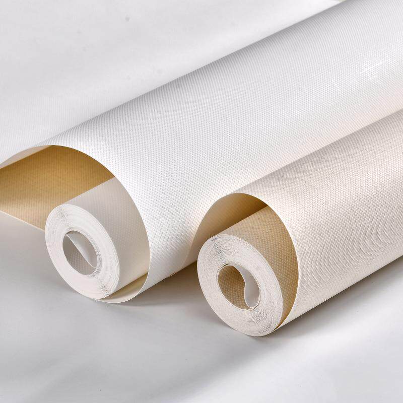 自粘无纺布贴纸亚麻纹墙贴加厚款装饰翻新客厅卧室背景墙壁纸