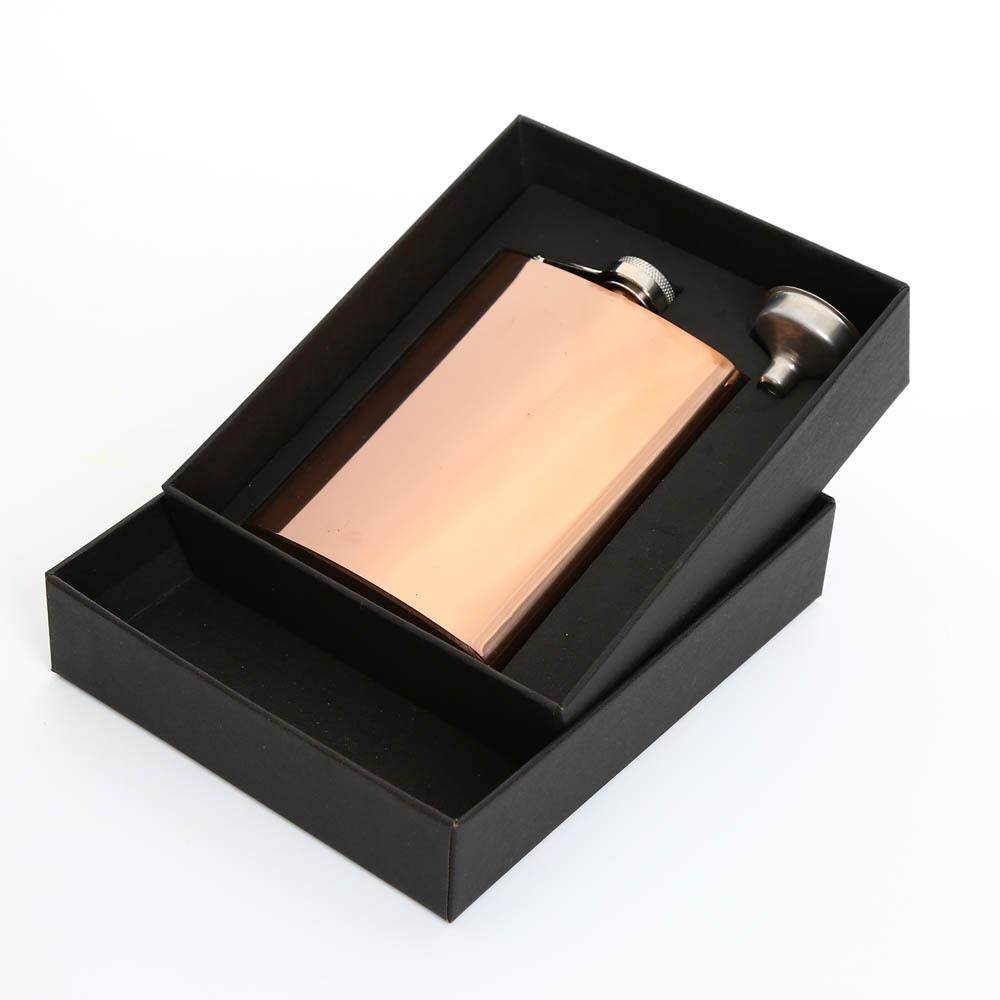 热销现货电镀不锈钢酒壶套装 便携式男士随身小酒壶 礼盒可定酒瓶