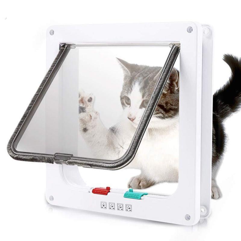 双向自由进出宠物门猫门洞狗门洞猫咪小狗出入门安装木门玻璃门洞