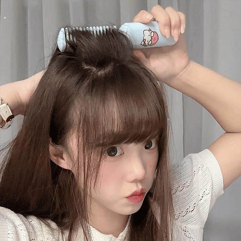 液晶迷你直发无线卷发梳子负离子不伤发可携式女士专用防静电