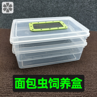 面包虫饲养盒滤屎幼虫分离盒透明饲养箱养殖盒子粪便过滤盒养殖箱