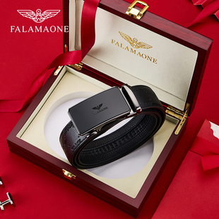 falamaone男士皮带商务新款名牌真皮腰带奢侈品高级裤带潮流男