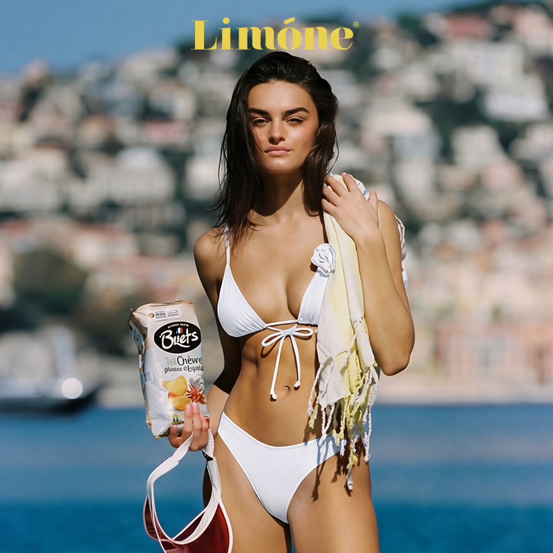 【詹小猪CoCo同款】Limone绝美高级感红色比基尼度假泳装分体泳衣