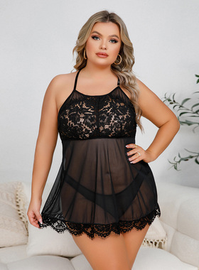 2024 ladies long night dress plus size pajamas for fat women