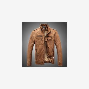 Winter men warmth thicken leather jackets casual coats 外套