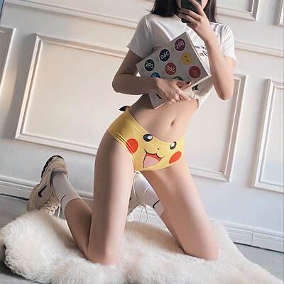 Antibacterial cartoon plus size stretch cute underwear girl