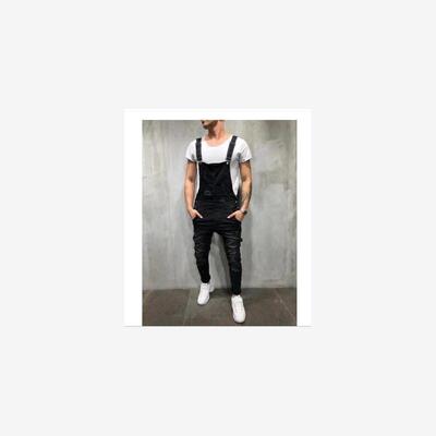 fashion men party jean sexy jumpsuit male denim pants jeans