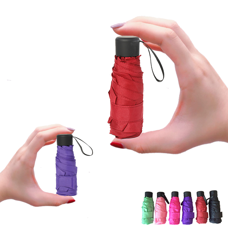 Mini Pocket Umbrella Women UV Small Umbrellas Rain Women雨伞