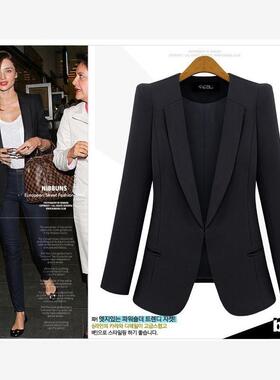 Autumn coat Lady suit Women jacket OL suit 2015 Black, blue