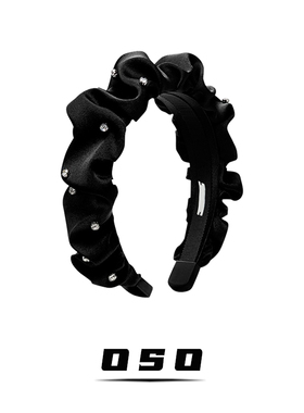 黑色星光发箍女气质百搭小众设计高级感冷淡风发带头箍发饰头饰品