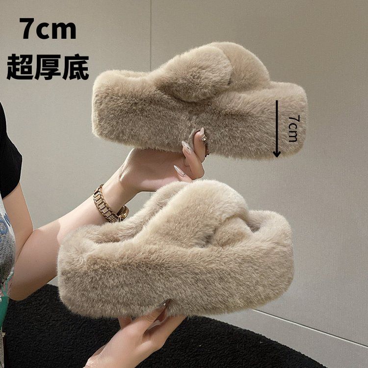 shoeswomen外贸大码毛毛
