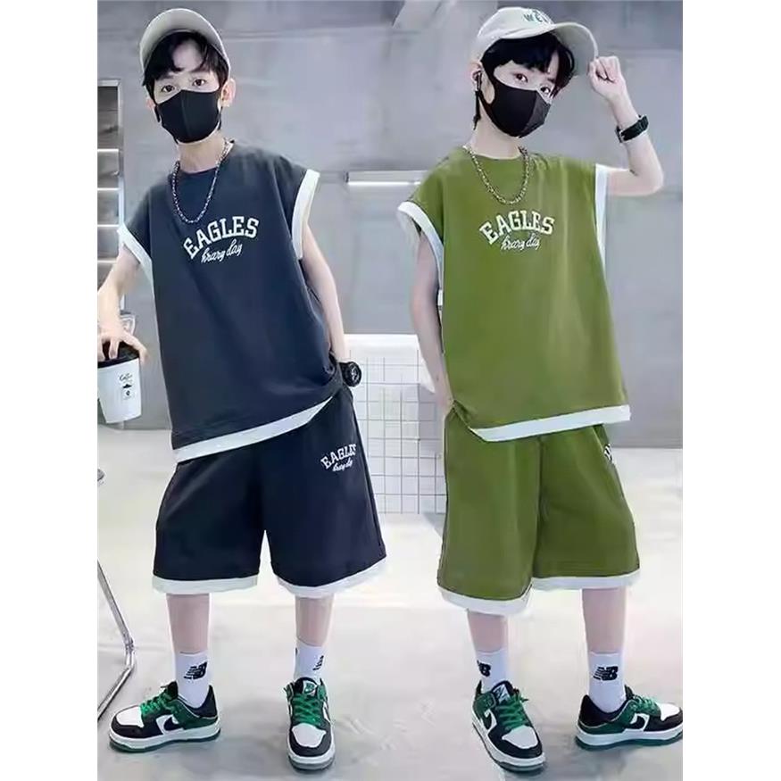 男童背心套装中大童夏装