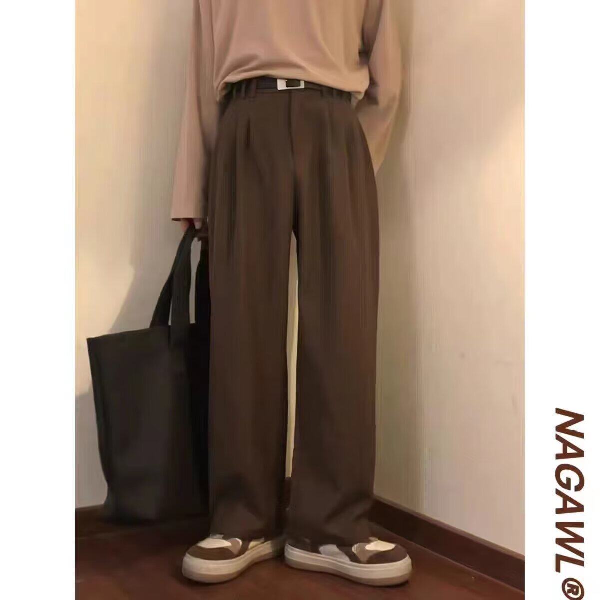 menclothes港风复古冰丝