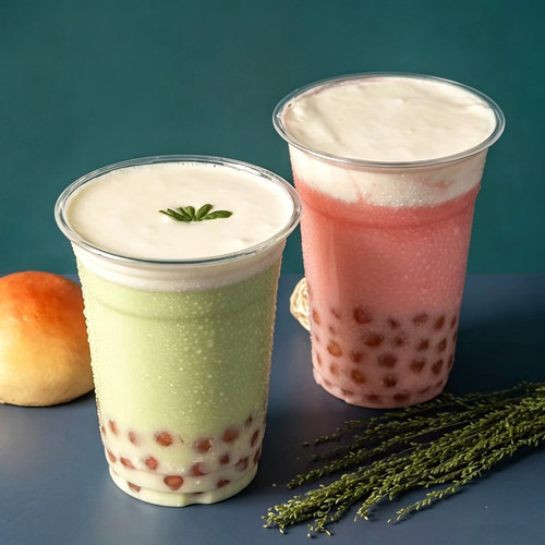 98口径加厚杯子PET冷饮透明柠檬茶摆地摊塑料杯咖啡杯一次性带盖