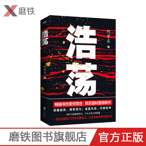 浩荡 何常在著现实题材新作 不容错过的当代商业激荡史企业家精神和智慧读本谋篇布局乾坤官场小说谋局者交手磨铁图书 正版书籍