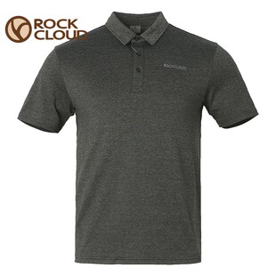 岩云RockCloud春夏新品 商务通勤透气宽松短袖 户外速干男Polo衫