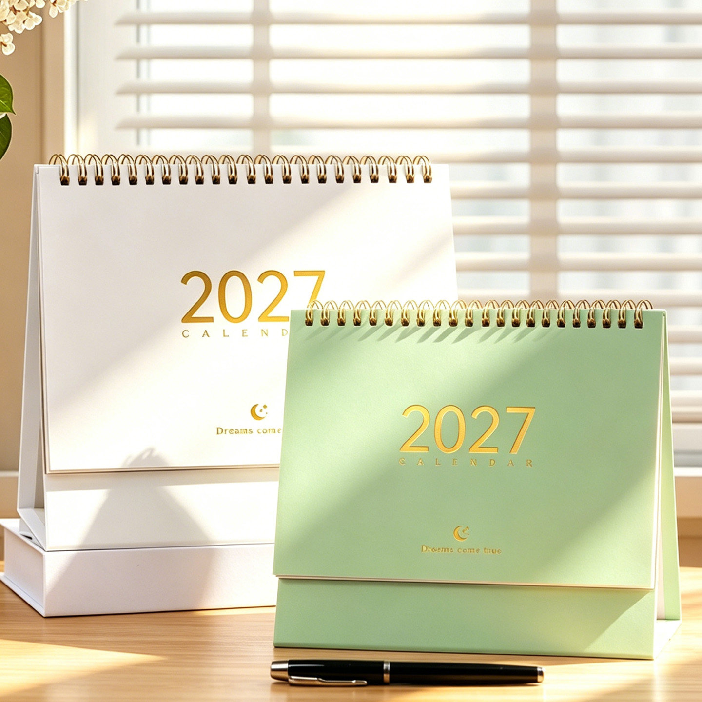 莫兰迪2027台历定制可印LOGO图片