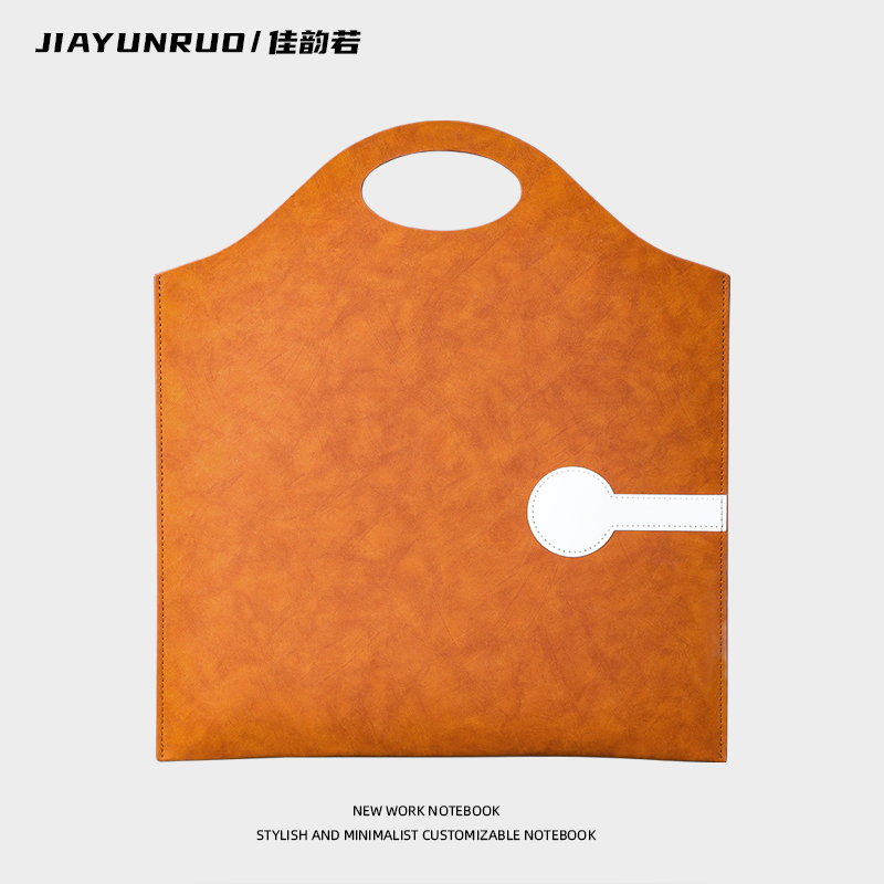 a4皮质文件袋手提包定制可印logo2025年新款防水收纳便携公司资料袋高级感商务高档办公a5设计师公文包男款