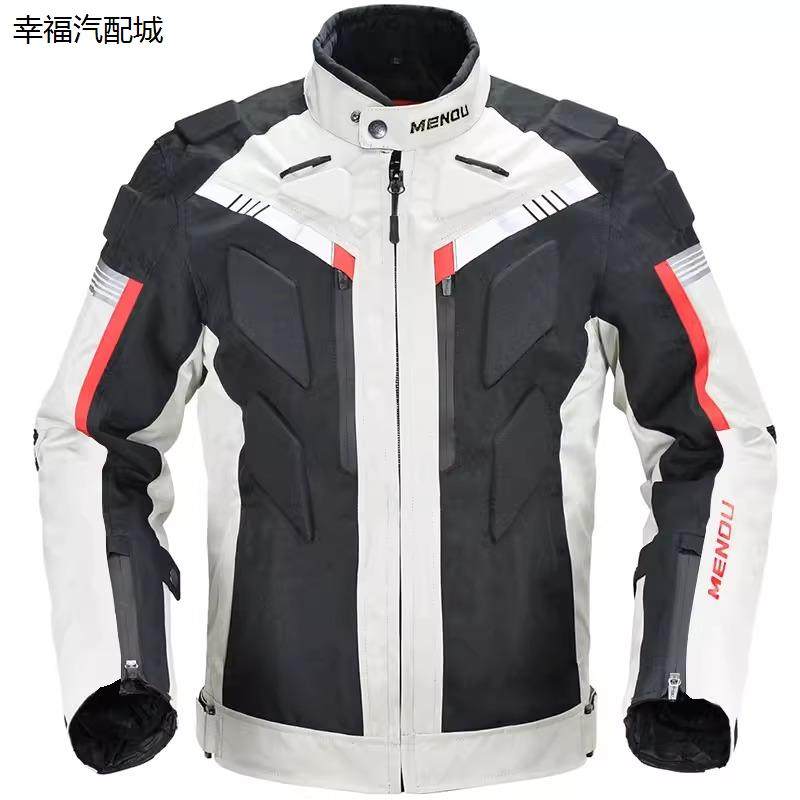 摩托车骑行服男款四季防风机车赛车套装秋冬保暖防摔防雨拉力服女