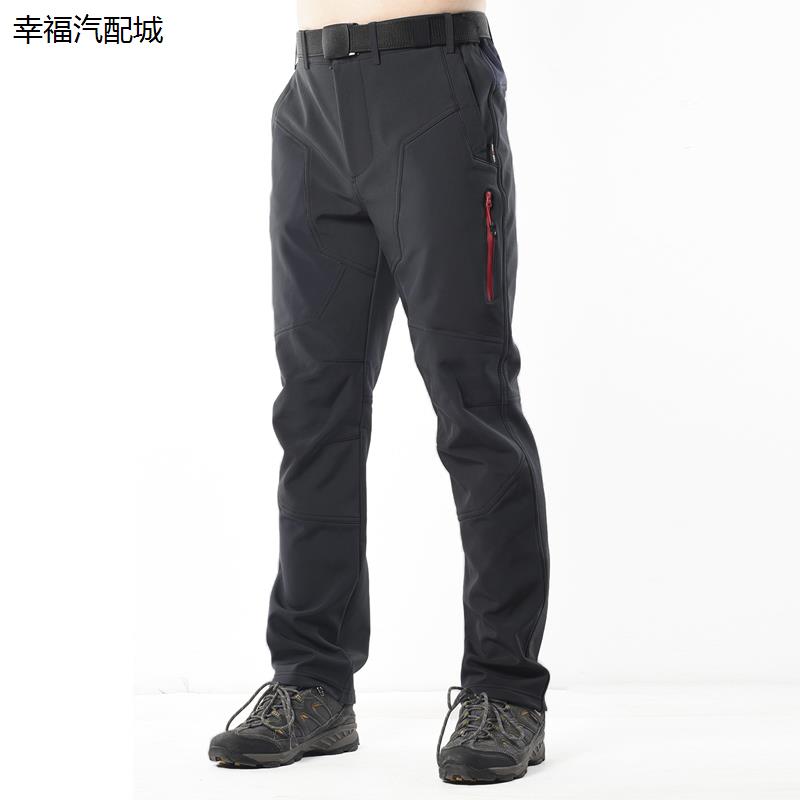 冬季骑行服男士抓绒加厚防风保暖山地车自行车骑行裤摩托车长裤子