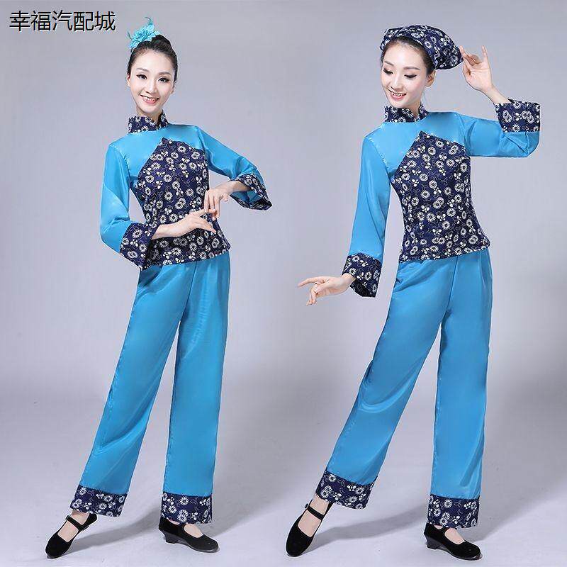 成人春季采茶服套装女村