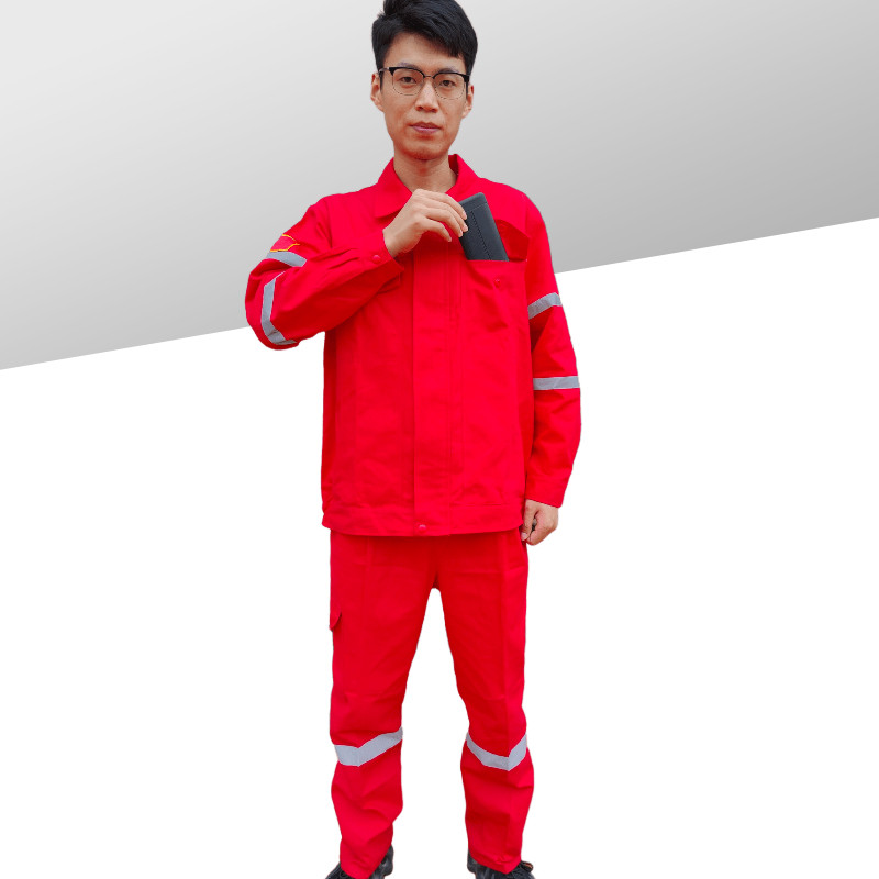 纯棉工作服套装男电焊焊