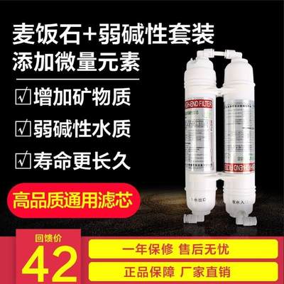 麦饭石T33净水器滤芯弱碱性后置矿化改善口感富氢过滤器能量