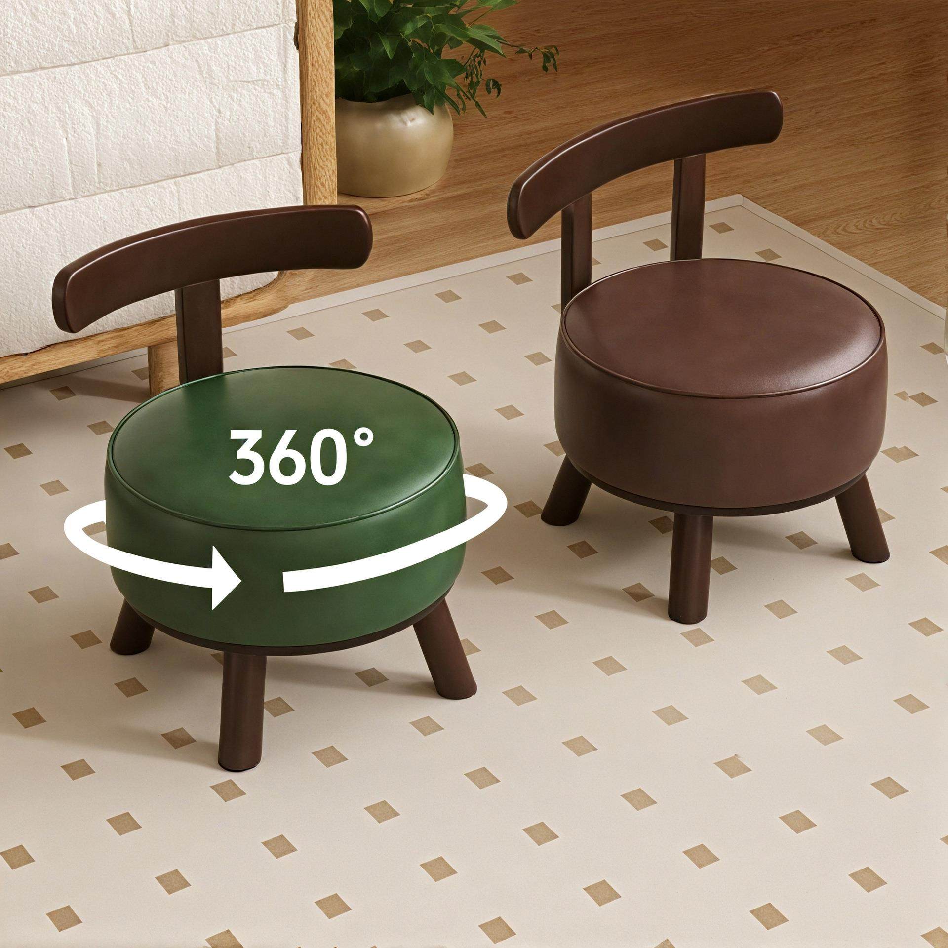 实木旋转凳子家用小椅子客厅简约茶几板凳门口换鞋凳沙发凳拉车,五金/工具,草坪网/草坪墙/工地围挡草坪,淘宝优惠券,粉丝福利购,淘宝优惠卷